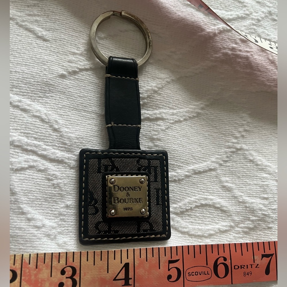 Dooney & Bourke Keychain - black leather